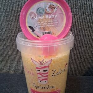 Pink Zebra Sprinkles - New Baby Scented Beads